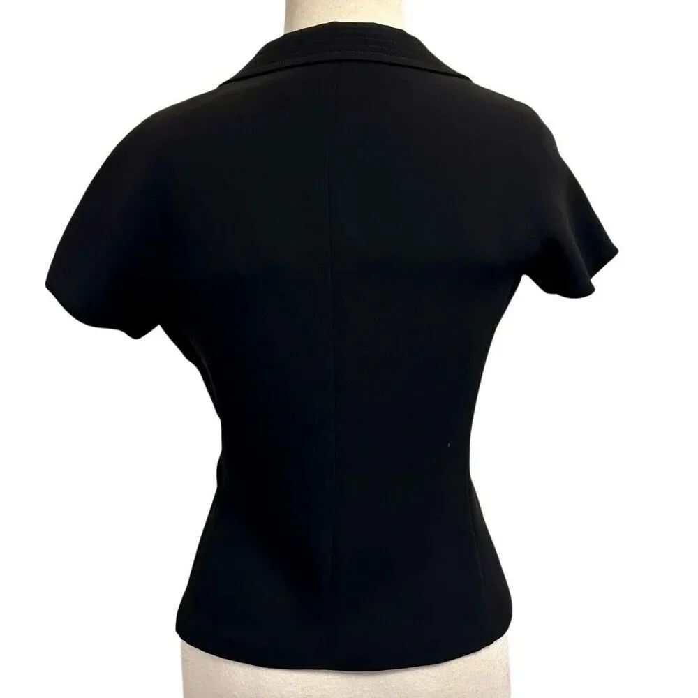 Max Mara Short Sleeve Black Blazer